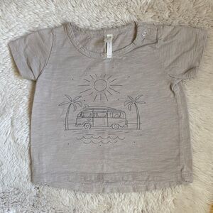 Rylee + Cru Gray Kids T-Shirt with Beach Van Print